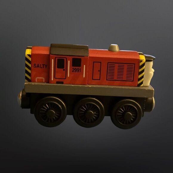 Thomas The Train Wooden Railway SALTY Train Red Engine Car B4 - Picture 6 of 7
